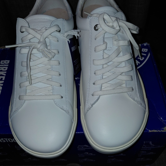 Birkenstock Bend Low Men's Classic White Sneakers - Picture 9 of 11